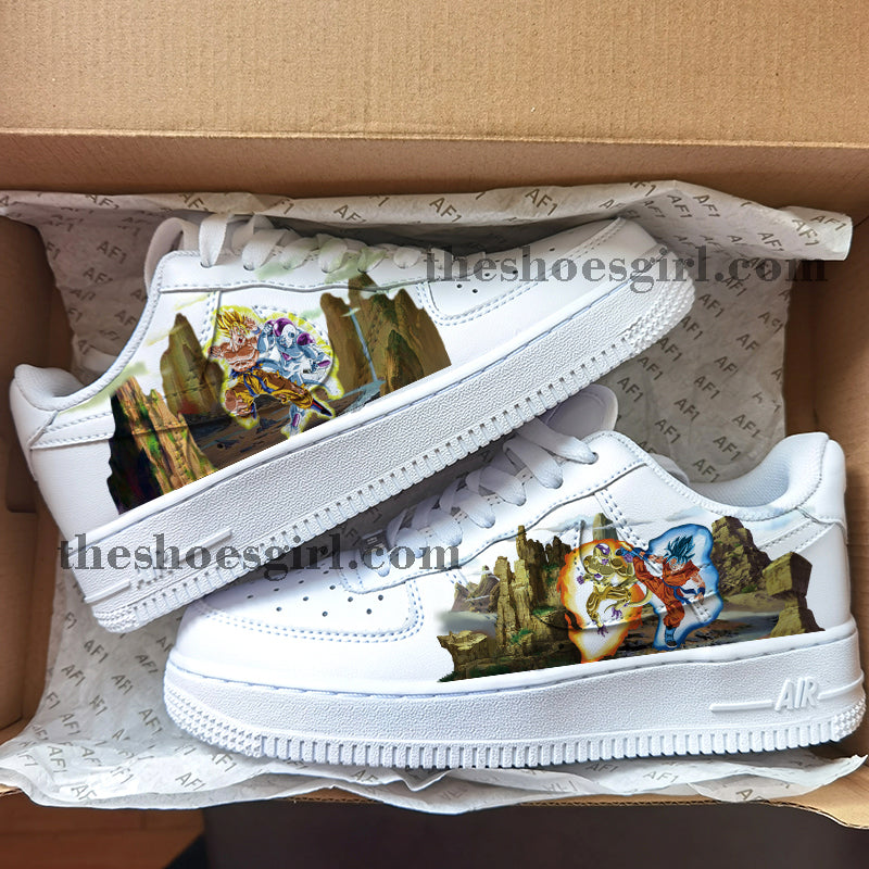 custom shoes Goku and Frieza