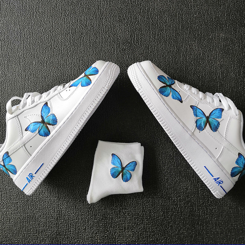 Custom Air Force 1 Low Blue Butterfly Air Force One