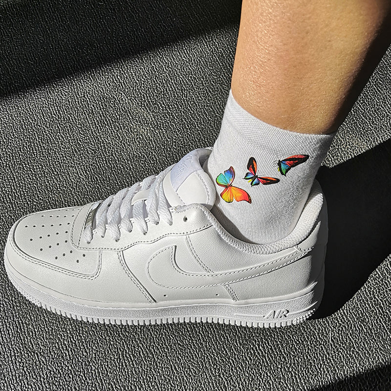 Colorful Butterflies Socks
