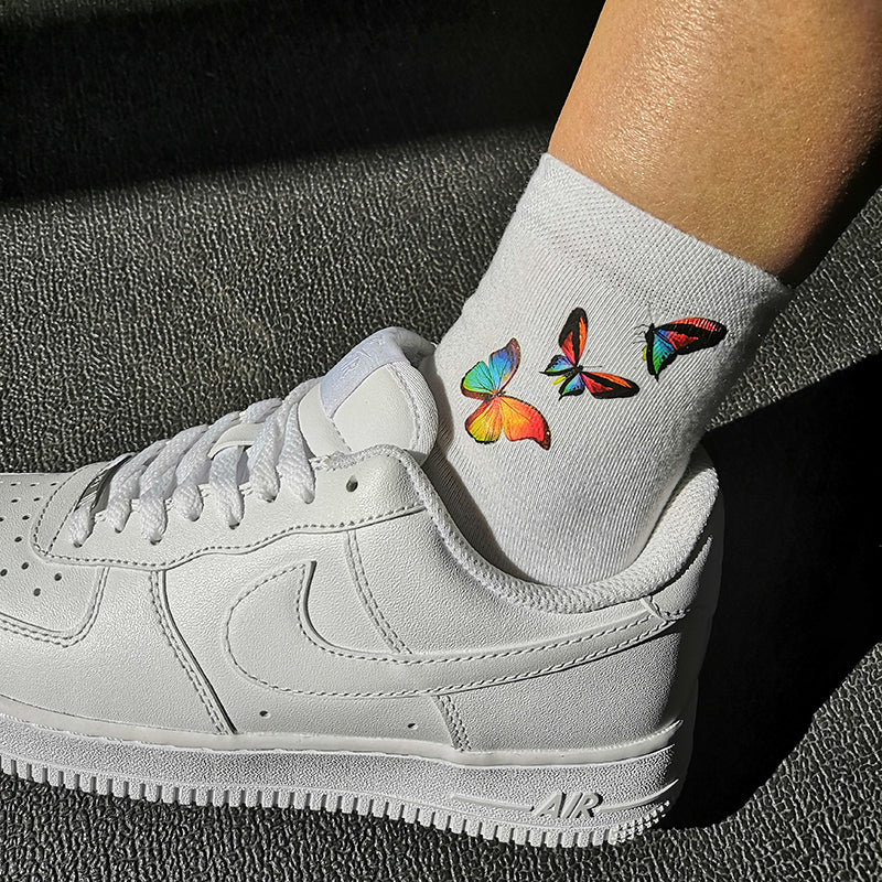 Colorful Butterflies Socks