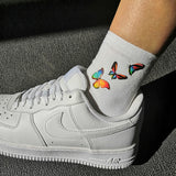 Colorful Butterflies Socks