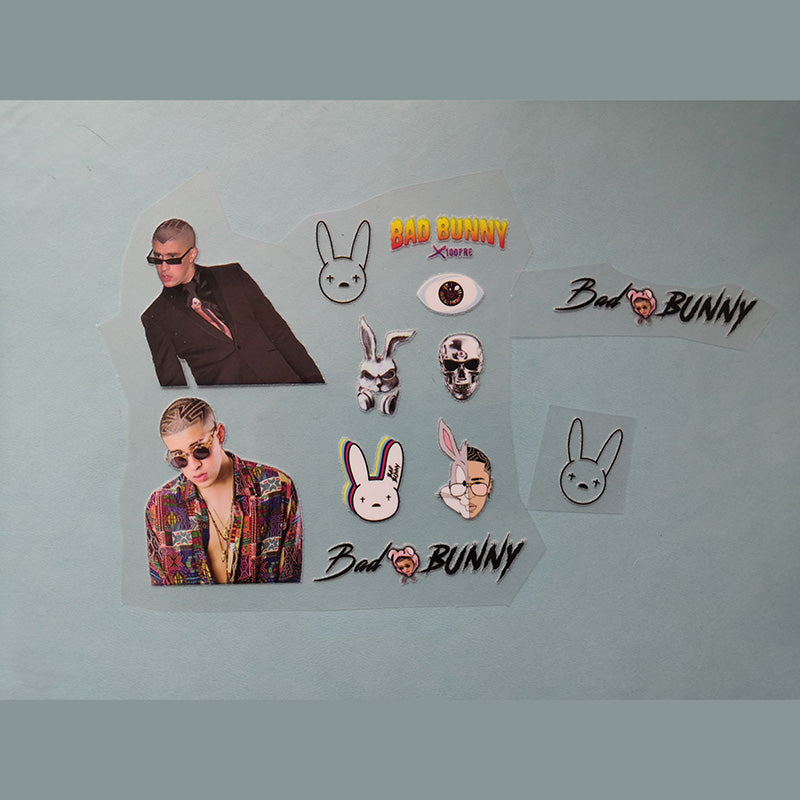 bad bunny patches for shoes decal