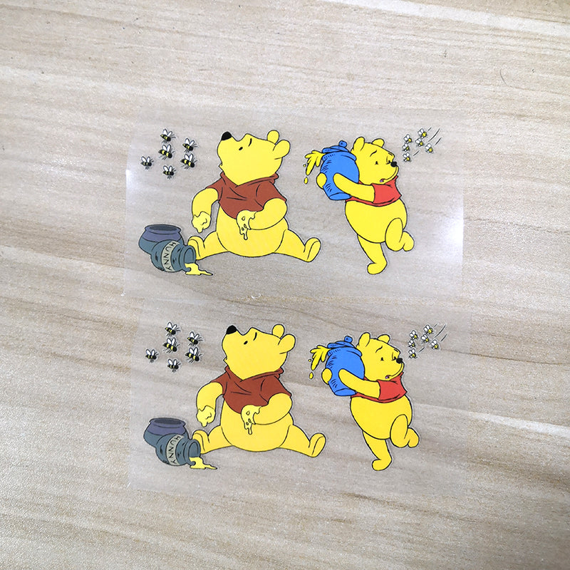 Winnie the Pooh Iron on Patches for DIY/Custom Air Force 1 For Your Kids Shoes