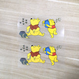 Winnie the Pooh Iron on Patches for DIY/Custom Air Force 1 For Your Kids Shoes