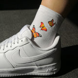 Brown Butterflies Socks