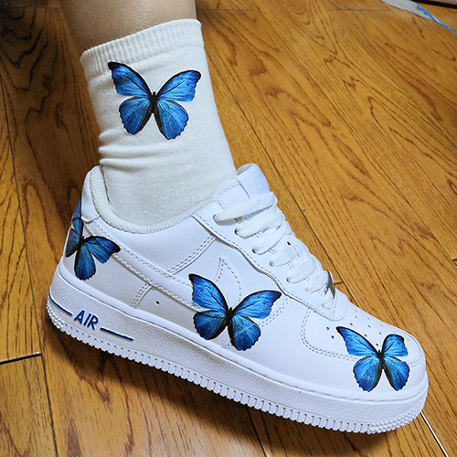 LIGHT PINK BUTTERFLY IRON-ON STICKER SHOE HEAT TRANSFERS – THE CUSTOM SHOP