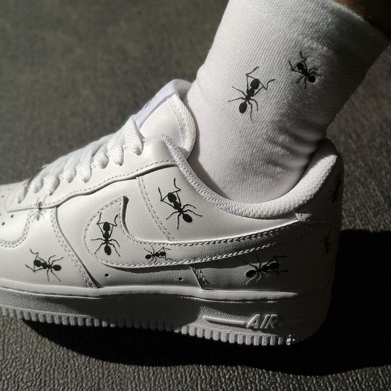 Custom AF1 Don't Mess With the Ants With Matching Ants Socks