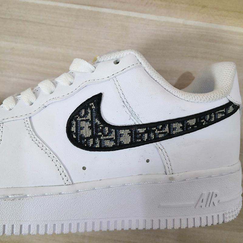 Air force 1 Dior Homme swoosh Grey and White