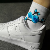 Embroidered Blossom Socks