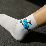 Embroidered Blossom Socks