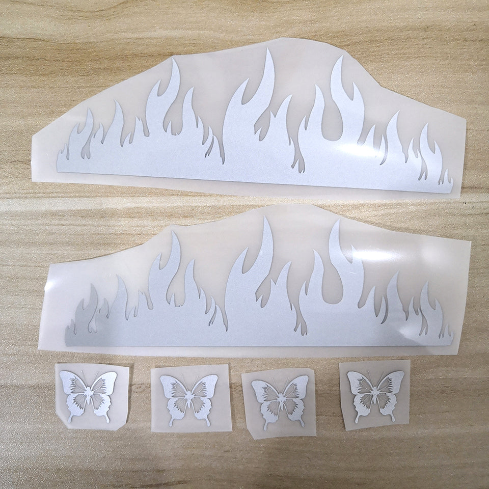 3M Reflective Flame Patches For Custom Air Force 1 Reflective Flame Perfect Gift for Man or Women