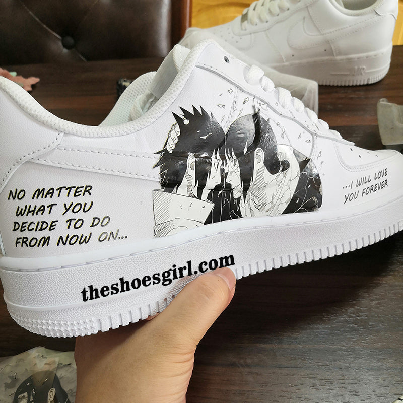 Uchiha Itachi VS Uchiha Sasuke Iron On Stickers For Custom Sneakers