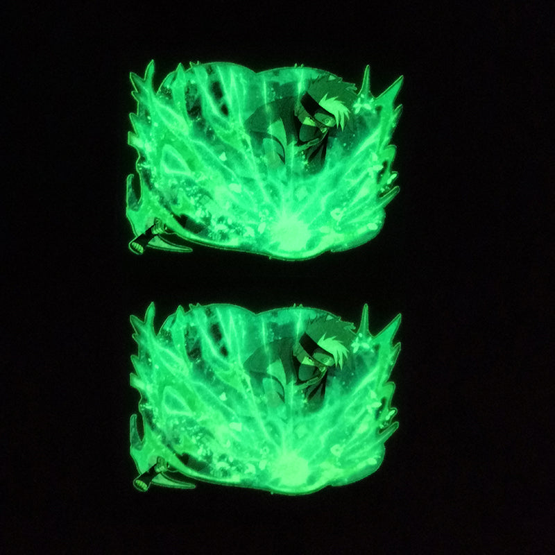 Naruto Kakashi Glow In Dark Iron on Stickers For Custom Air Force 1/ Vans/ Converse