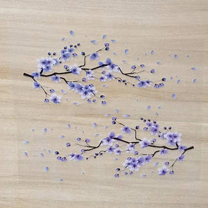 lilac blossom iron on stickers