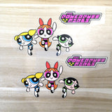 the powerpuff girls  stickers iron on