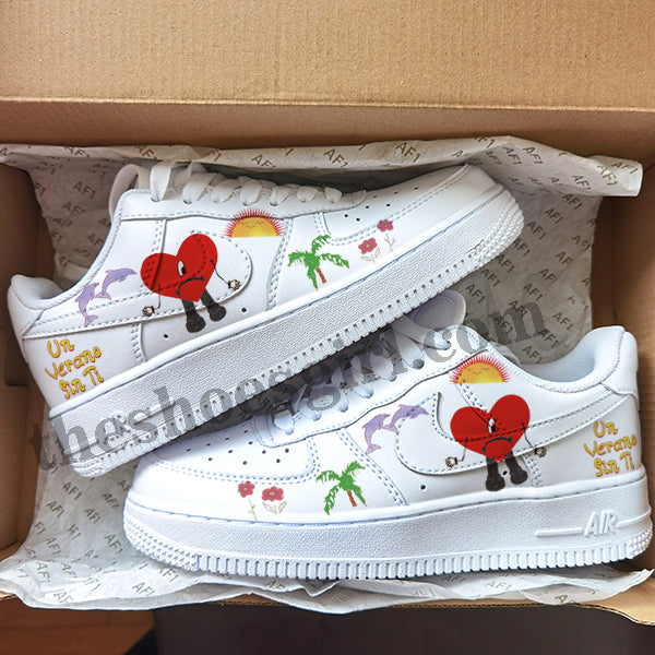 custom bad bunny air forces