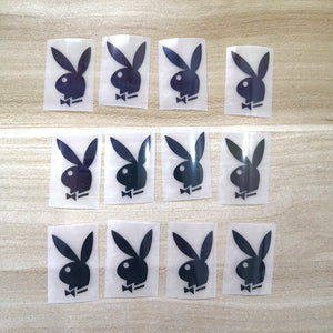 colorful reflective patches playboy bunny