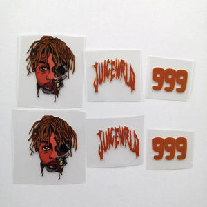Brown Juice Wrld Iron On Patches For Custom Air Force 1, Perfect Juice Wrld Patche For Shoes Decal