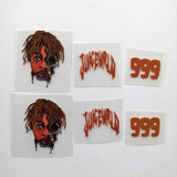 Brown Juice Wrld Iron On Patches For Custom Air Force 1, Perfect Juice Wrld Patche For Shoes Decal
