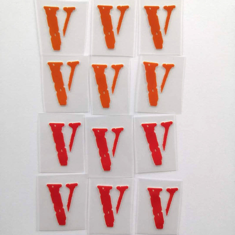 Orange Vlone Iron on Patches for Air DIY or Custom Air Force 1