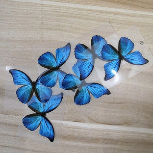 Blue Butterfly Patches For Custom Butterfly Sneaker Blue Butterfly Heat Transfer Stickers for Shoes