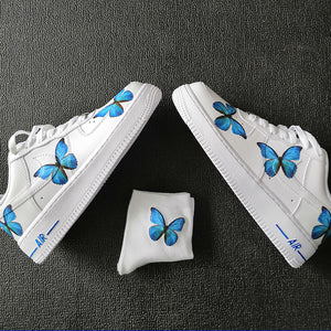 Custom Nike Air Force 1 Blue ButterFLY - Custom Nike Air Force 1 Shoes –  BlvdCustom