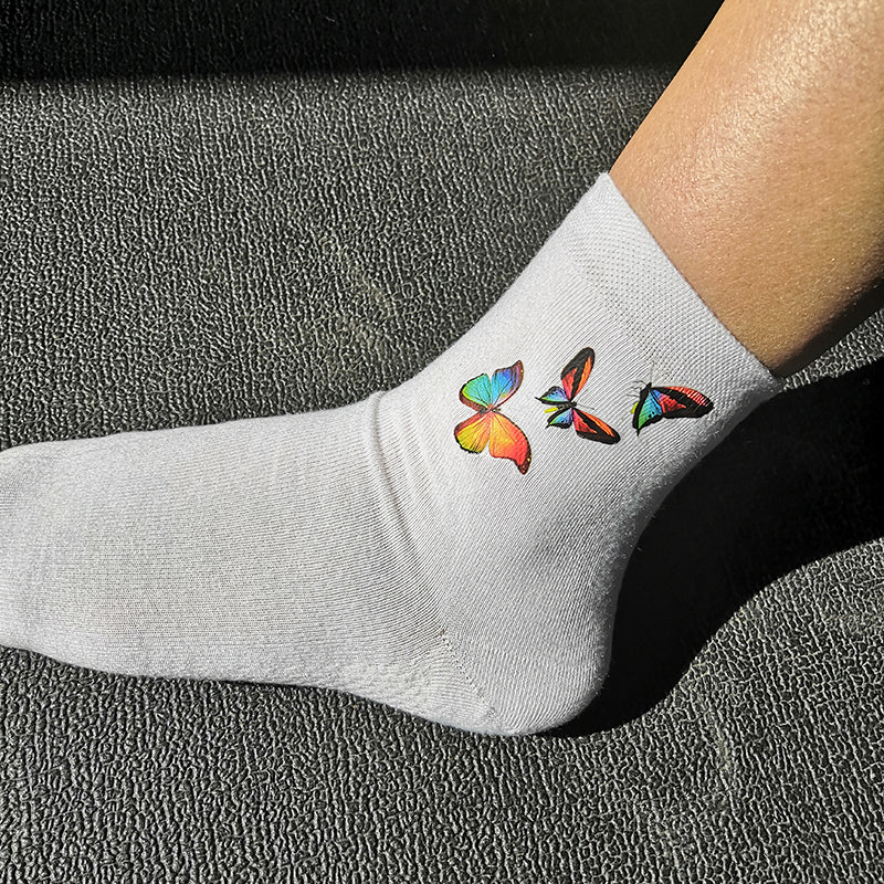 Colorful Butterflies Socks