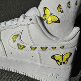 yellow butterfly on air force 1 swoosh