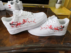 Red Blossom Patches for Custom Air Force 1 or Vans Blossom Floral Patches for Shoes Decal
