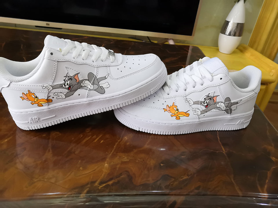 Tom And Jerry Patches for Custom Tom & Jerry Force 1 or Vans theshoesgirl