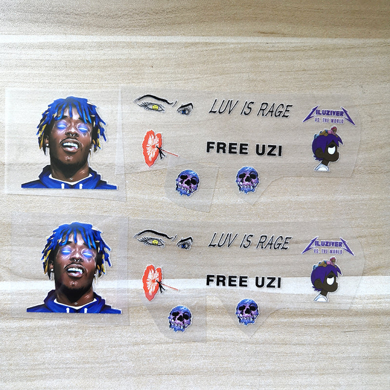 Lil Uzi Iron On Patches For Custom Air Force 1, Perfect Stickers For Custom Sneakers/Vans/AF1 Lil Uzi Theme, Best Gift For Her