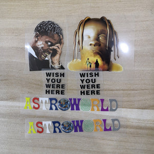 Travis Scott Astroworld Iron On Patches For Custom Air Force 1, Perfect Patches For Custom Sneakers/Vans/AF1 Travis Sccot Theme, Best Gift For Her