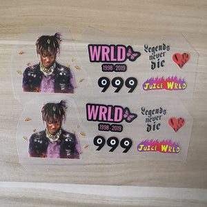 juice wrld iron on stickers