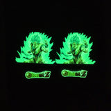 Dragon Ball Z Glow In Dark Iron on Stickers For Custom Air Force 1/ Vans/ Converse
