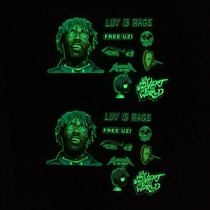 lil uzi vert glow in dark stickers