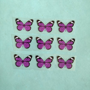 Small Purple Butterfly Iron On Stickers For Custom Butterfly Sneaker Purple Butterfly Stickers for Adult or Kids Shoes