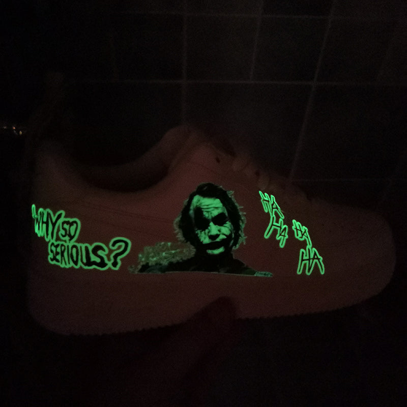 custom shoes joker glow in dark
