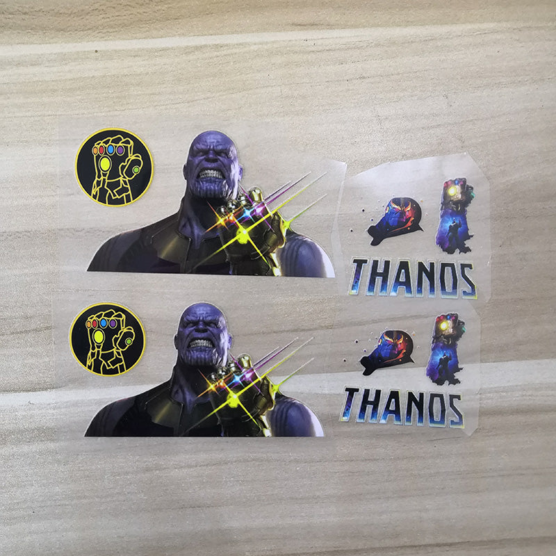 Heat Transfer Thanos Stickers, Iron on Marvel Thanos Patches for DIY/Custom Shoes Marvel