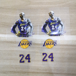 Kobe Bryant Iron On Stickers For Custom Air Force 1, Perfect Stickers For Custom Sneakers/Vans/AF1 Kobe Theme, Best Gift For Him