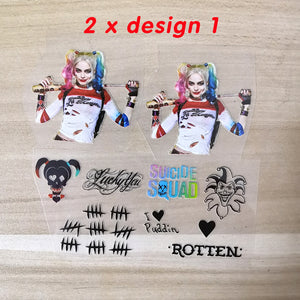 Harley Quinn stickers for shoes