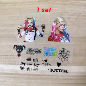 Harley Quinn iron on stickers