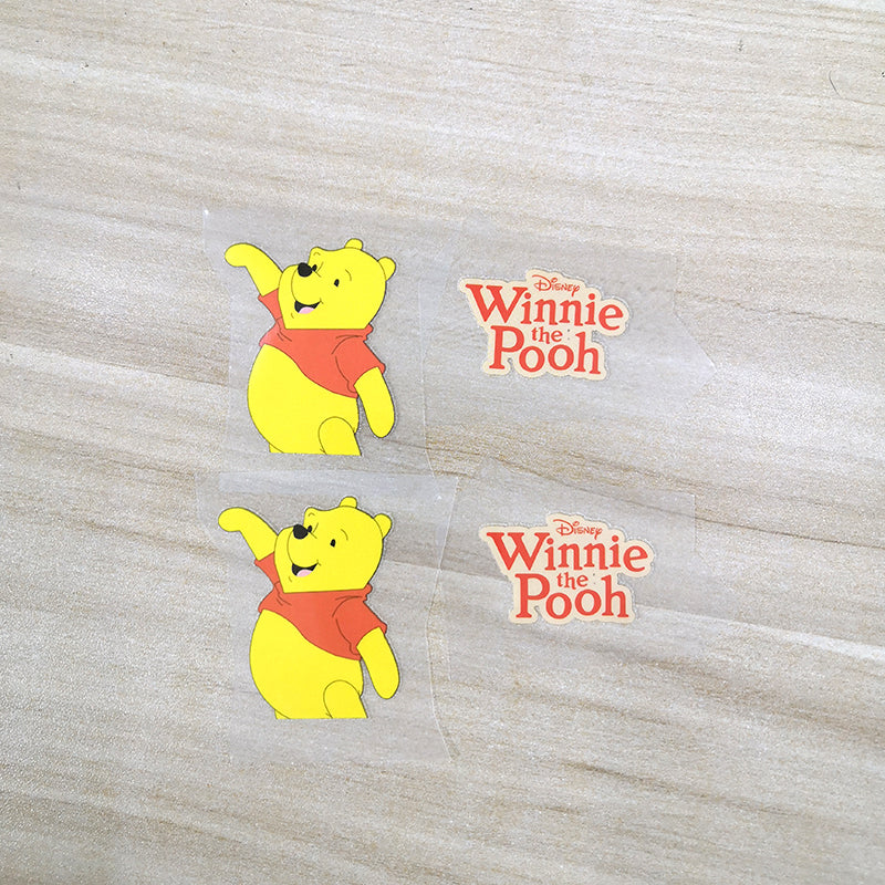 Winnie the Pooh Iron on Patches for DIY/Custom Air Force 1 For Your Kids Shoes
