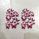 small pink butterfly stickers