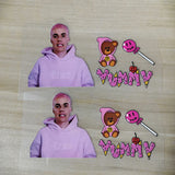 Justin Bieber stickers for shoes