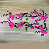 Blue Embroidery Blossom Iron On Patches Blossom Floral Patches for Shoes Decal