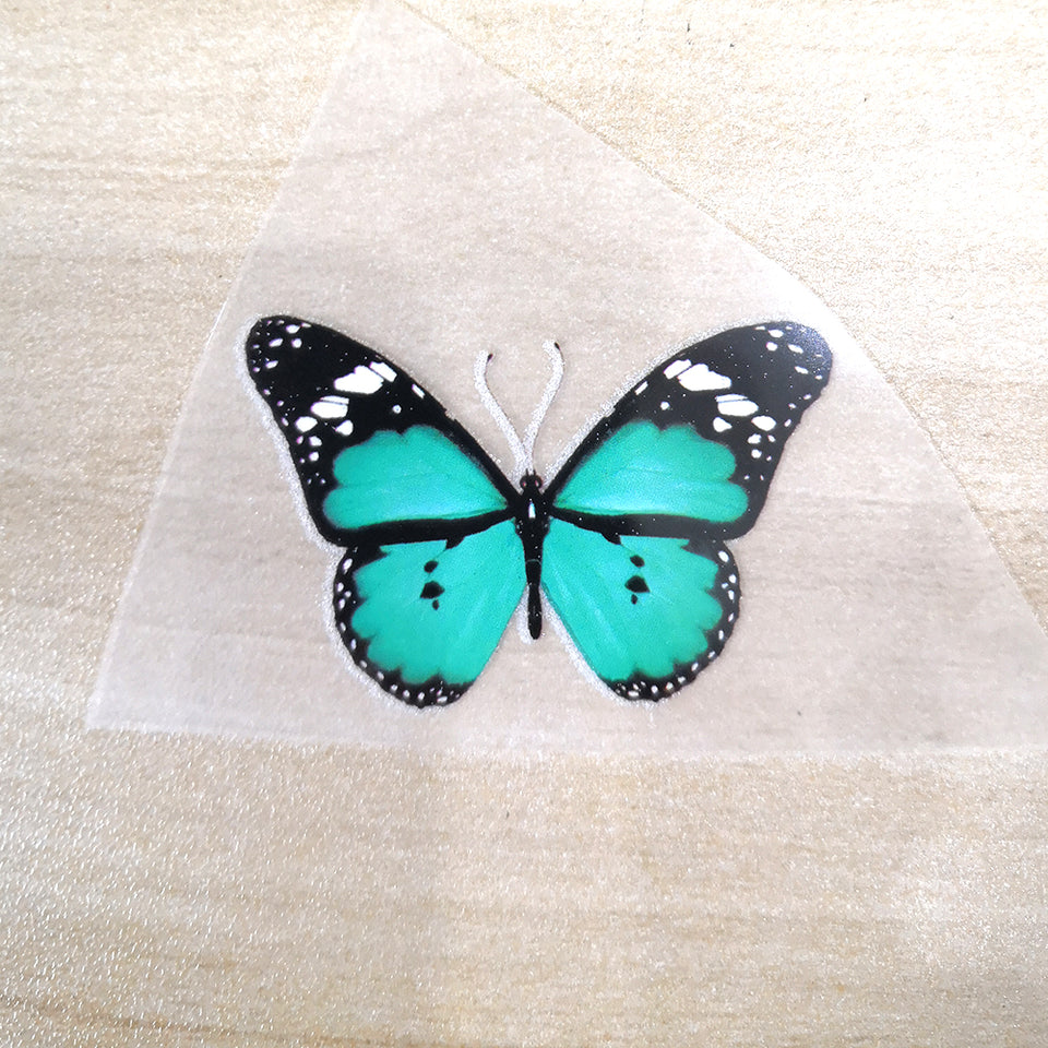 Unique Teal Butterfly Patches For Custom Butterfly Sneaker Teal Butterfly Stickers for Shoes