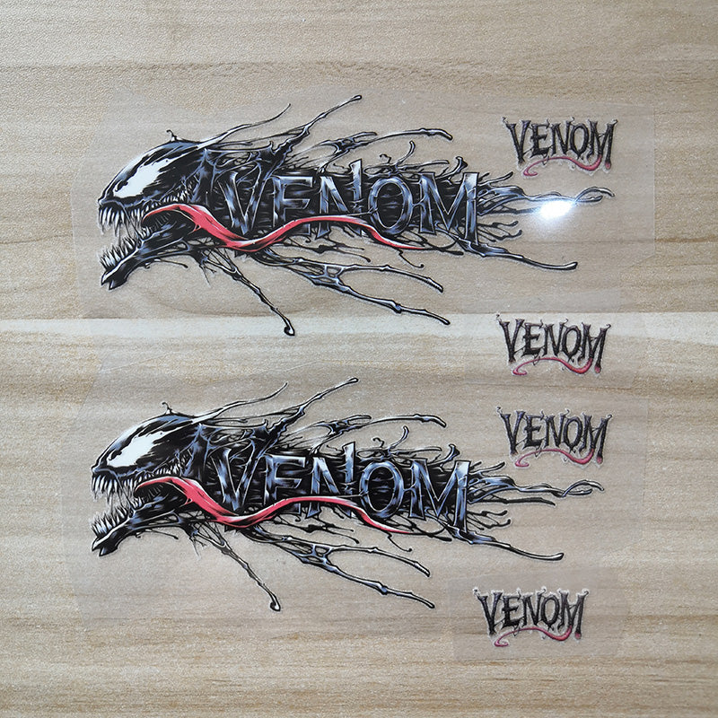 heat transfer venom stickers for shoes