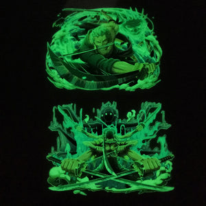 glow in dark zoro stickers