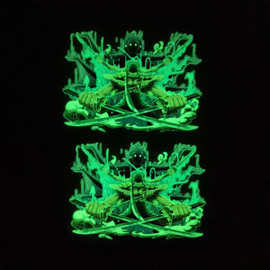 iron on one piece glow in dark