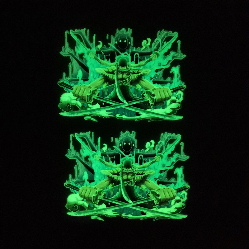 iron on one piece glow in dark